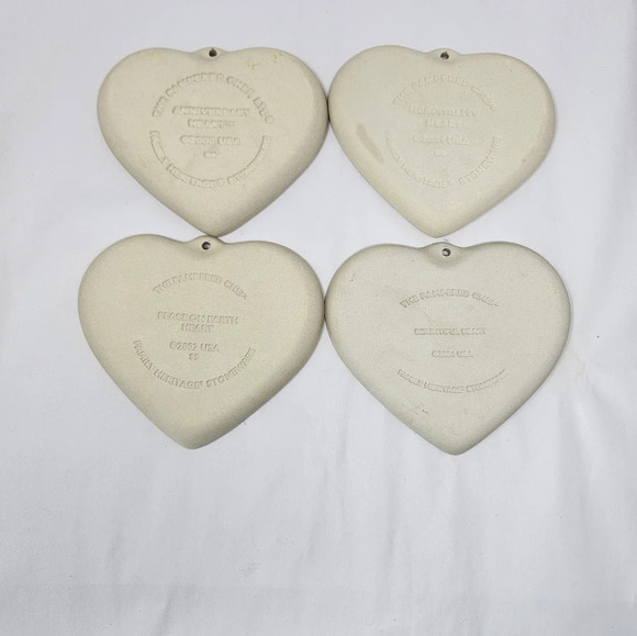 The Pampered Chef Family Heritage Stoneware Cookie Molds Qty 4 Has some recipes - Picture 6 of 10